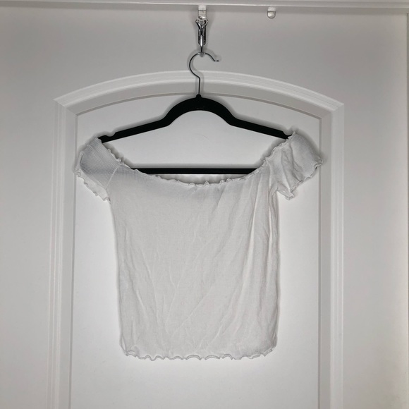 Off The Shoulder Cropped Top - Picture 2 of 3